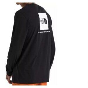 The North Face NSE Box Men's Shirt Long Sleeve Black Crewneck Logo Large NWOT